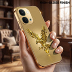 Vivo Y51 Pro 5G Golden Eagle Gold Electroplated Glass Phone Back Case