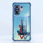 Vivo V60 5G Spiderman Dual-Tone Transparent Blue Airbags Case