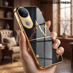 Vivo V50 5G Trading Candles Gold Electroplated Glass Case