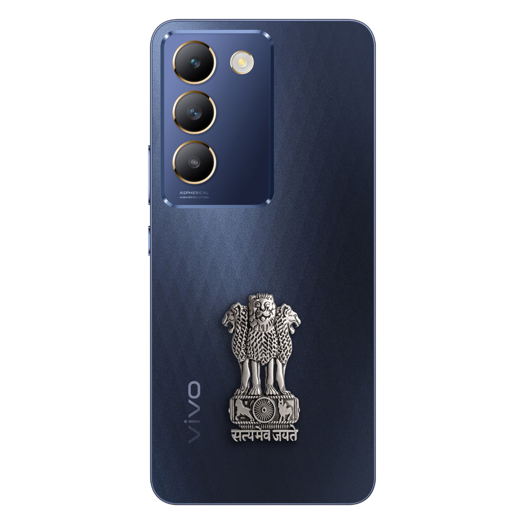 Vivo Y200e 5G Compatible Satyamev Jayate 3D Metal Emblem Sticker