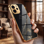 Oppo Reno 15 Mini 5G Focus Electroplated Gold Glass Case