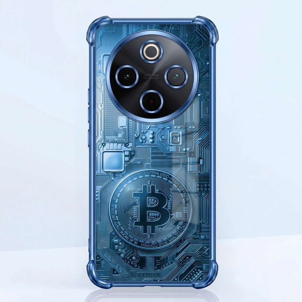 Vivo T4 5G Bitcoin Blue Airbags Printed Back Case