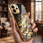 Oppo Reno 15 Mini 5G Luxury Wealth Trader Gold Electroplated Glass Case