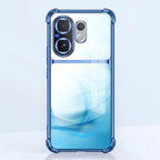 Vivo V60 5G Crystal Blue Dual-Tone Transparent Blue Airbags Case