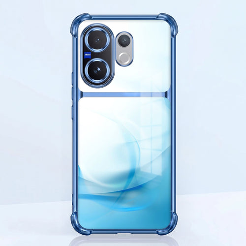 Vivo V60 5G Crystal Blue Dual-Tone Transparent Blue Airbags Case