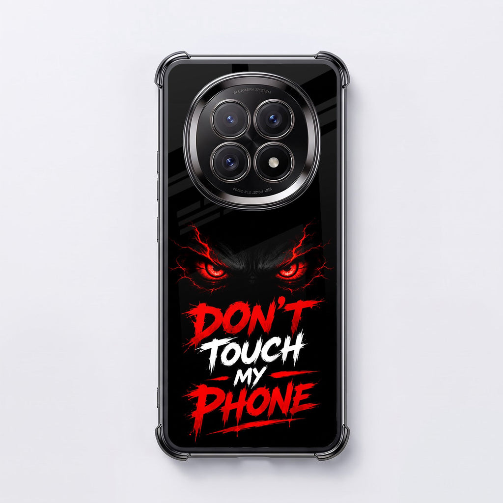 Oppo F29 5G Don't Touch My Phone Black Airbags Printed Back Case