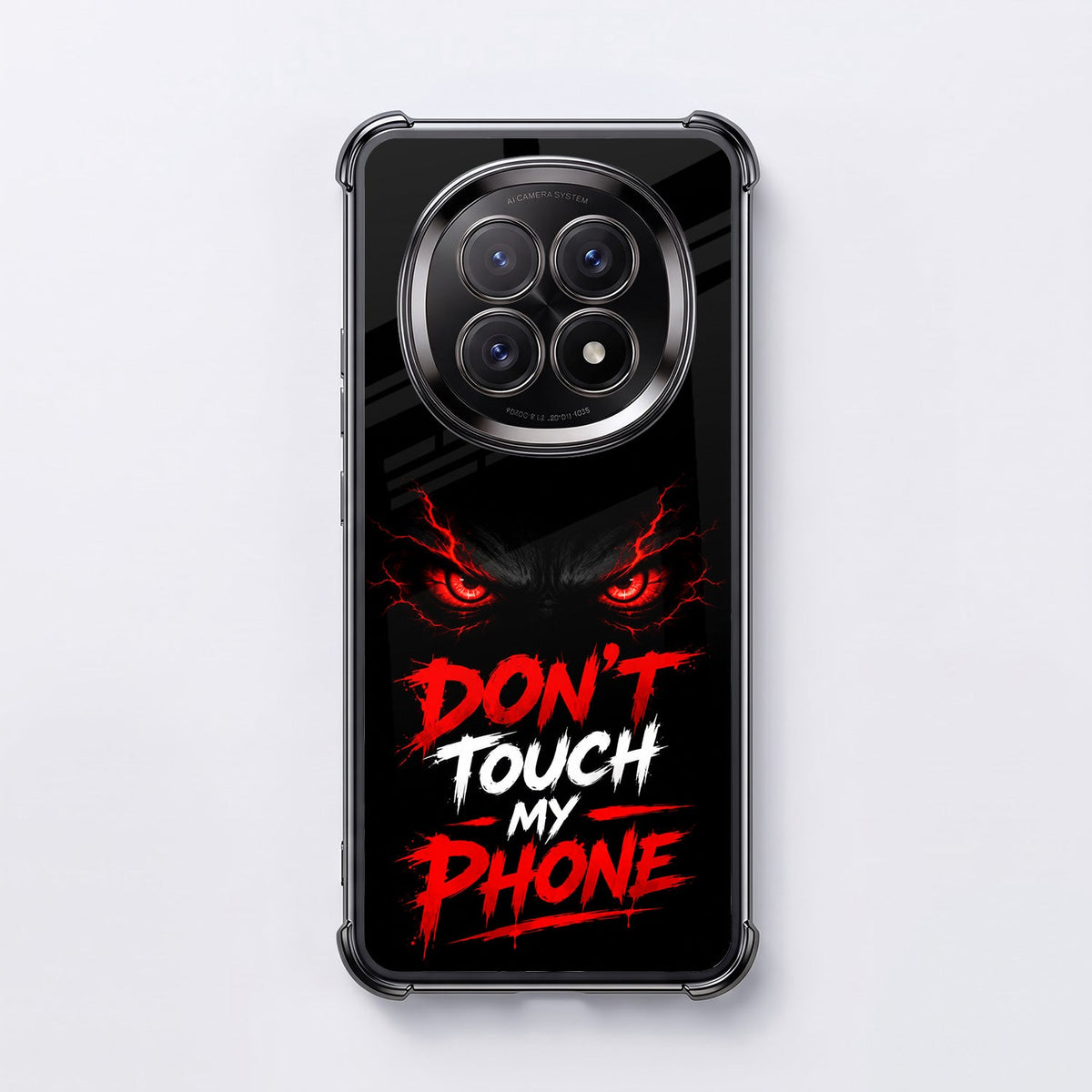 Oppo F29 5G Don't Touch My Phone Black Airbags Printed Back Case