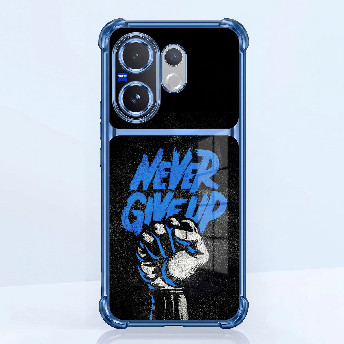 Vivo V60 5G Naver Give Up Dual-Tone Transparent Blue Airbags Case