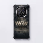 Oppo F29 5G Running Horses Black Airbags Printed Back Case