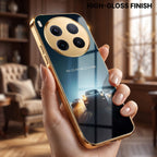 Vivo X300 Pro 5G Porsche Luxury Gold Electroplated Glass Phone Back Case