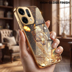 Oppo Reno 14 5G Luxury Tiger Gold Electroplated Glass Case