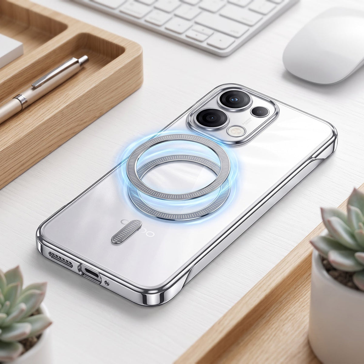 Oppo Reno 13 5G Frameless MagSafe Shockproof Case