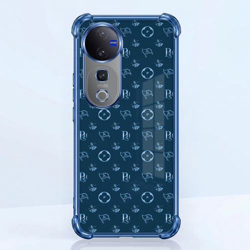 Vivo V40 Pro 5G Luxury Monogram Blue Airbags Printed Back Case