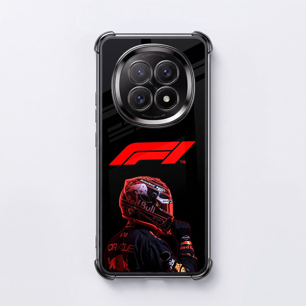 Oppo F29 5G F1 Rider Black Airbags Printed Back Case