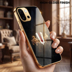 OnePlus 13s 5G Royal Heritage Edition Gold Electroplated Glass Phone Back Case