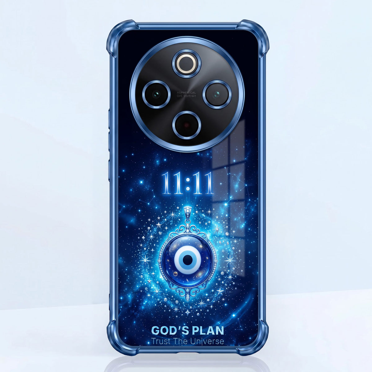 Vivo T4 5G Premium God’s Plan Evil Eye Blue Airbags Printed Back Case