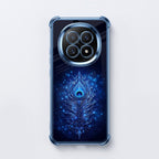 Oppo F29 5G Premium Peacock Feather Blue Airbags Printed Back Case