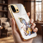 OnePlus 13s 5G Bal Krishna Blessings Gold Electroplated Glass Phone Back Case