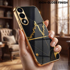 Oneplus Nord 5 5G Trading Candles Gold Electroplated Glass Phone Back Case