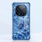 Vivo T4 5G Butterfly Blue Airbags Printed Back Case