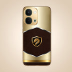 Vivo Y51 Pro 5G Dragon Crest Gold Electroplated Glass Phone Back Case