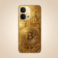 Vivo Y51 Pro 5G Bitcoin Gold Electroplated Glass Phone Back Case
