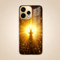 Oppo Reno 15 5G Lakshmi Sacred Gold Electroplated Glass Phone Back Case