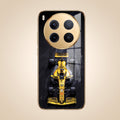 Vivo X300 Pro 5G F1 Racing Car Gold Electroplated Glass Phone Back Case