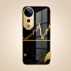 Vivo V40 Pro 5G Trading Candles Gold Electroplated Glass Case