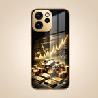 Oppo Reno 15 Mini 5G Luxury Wealth Trader Gold Electroplated Glass Case