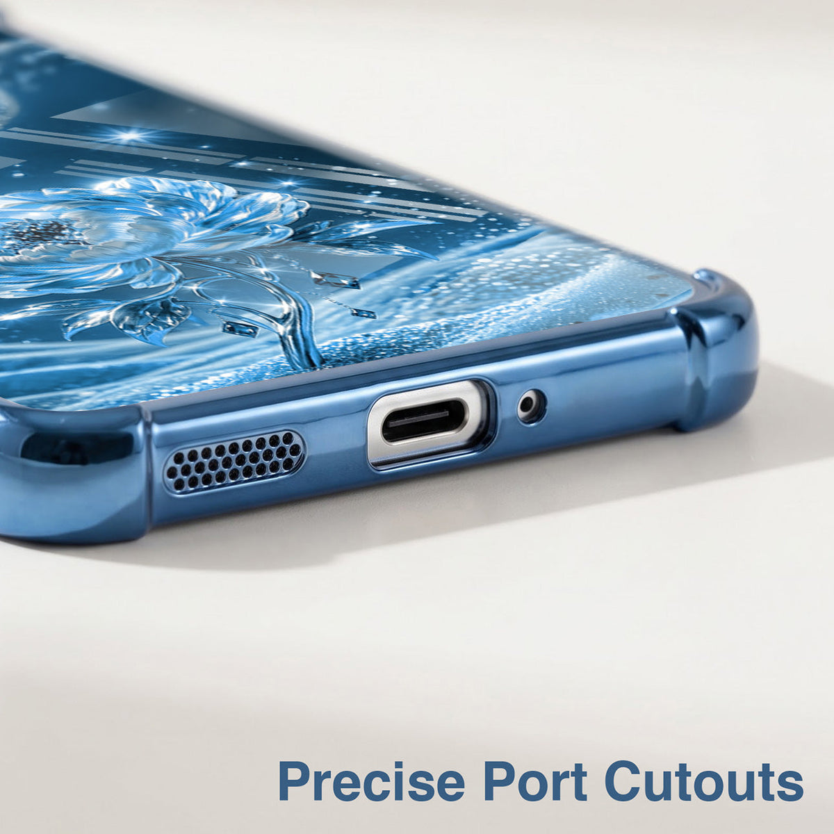 Oppo F29 5G Blue Rose Airbags Printed Back Case
