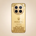 Vivo X300 Pro 5G Rolex Crown Gold Electroplated Glass Phone Back Case
