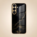 Samsung Galaxy A36 5G Focus Gold Electroplated Glass Phone Back Case
