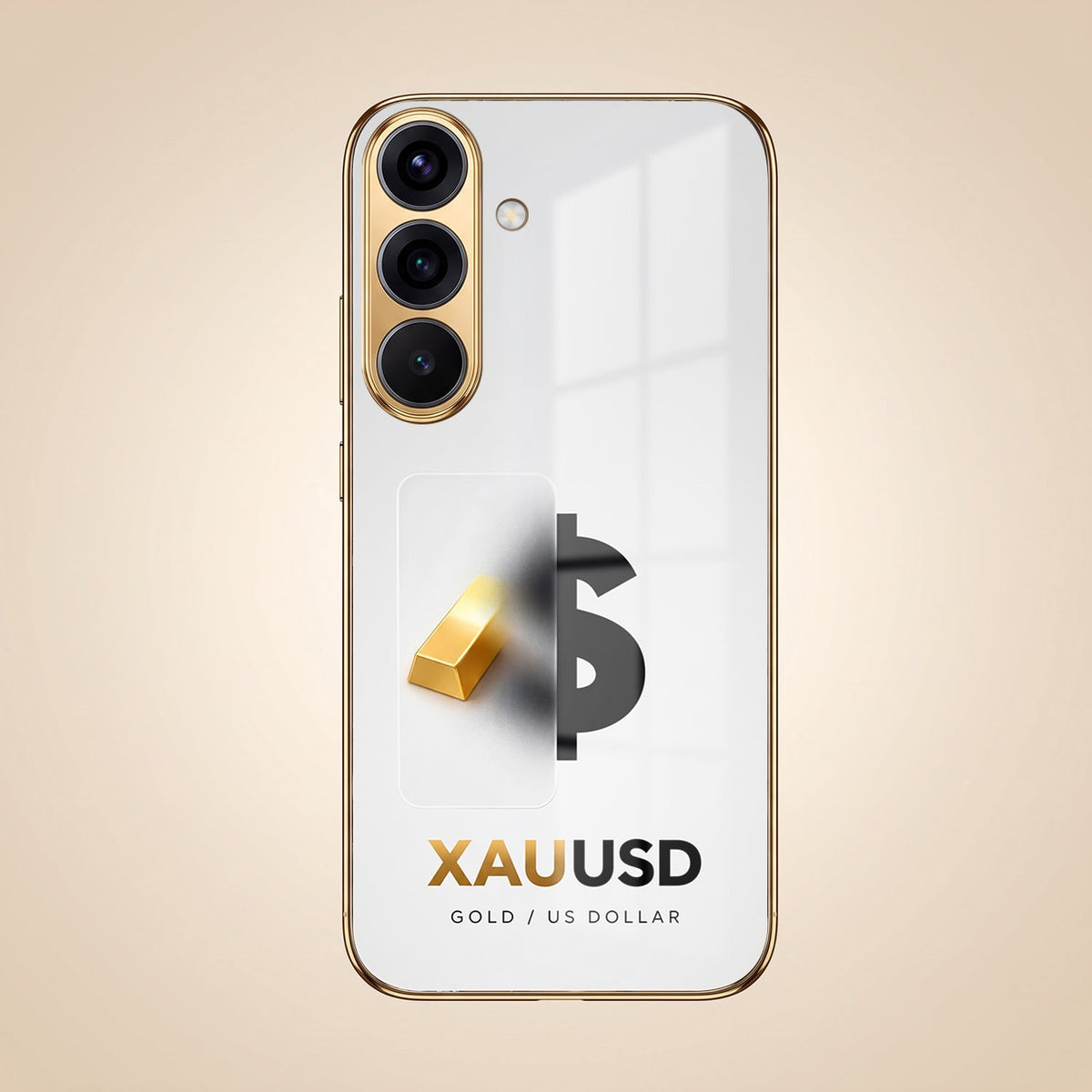 Samsung Galaxy A56 5G Luxury XAU/USD Gold Electroplated Glass Phone Back Case