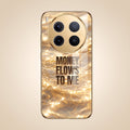 Vivo X300 Pro 5G Money Flows To Me Gold Electroplated Glass Phone Back Case