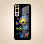 Vivo V70 FE 5G Premium Peacock Feather Gold Electroplated Glass Phone Back Case