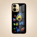Vivo T5x 5G Multi-Feather Peacock Gold Electroplated Glass Phone Back Case