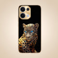 Oppo Reno 13 5G Panther Gold Electroplated Glass Phone Back Case