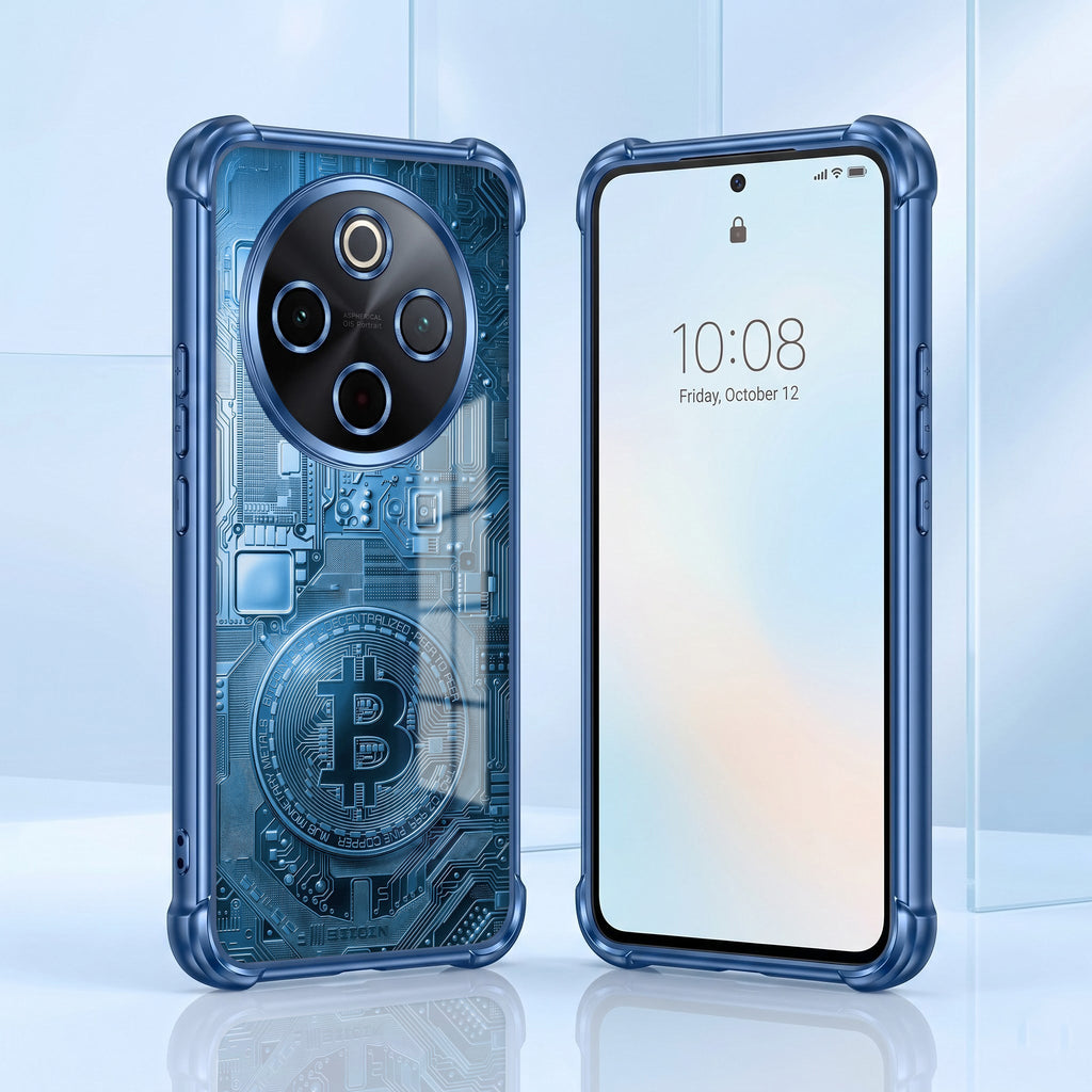 Vivo T4 5G Bitcoin Blue Airbags Printed Back Case