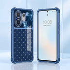 Vivo V60 5G Galaxy Stars Dual-Tone Transparent Blue Airbags Case