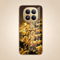 Redmi Note 15 Pro+ 5G Horses Royal Glory Gold Electroplated Glass Phone Back Case
