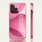 Vivo V70 5G Luxury Glossy Wave Pink Electroplated Glass Phone Back Case
