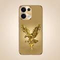 Oppo Reno 13 5G Golden Eagle Gold Electroplated Glass Phone Back Case