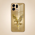 Oppo Find X9 5G Golden Eagle Gold Electroplated Glass Phone Back Case