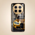 Vivo X300 Pro 5G Golden BMW Gold Electroplated Glass Phone Back Case