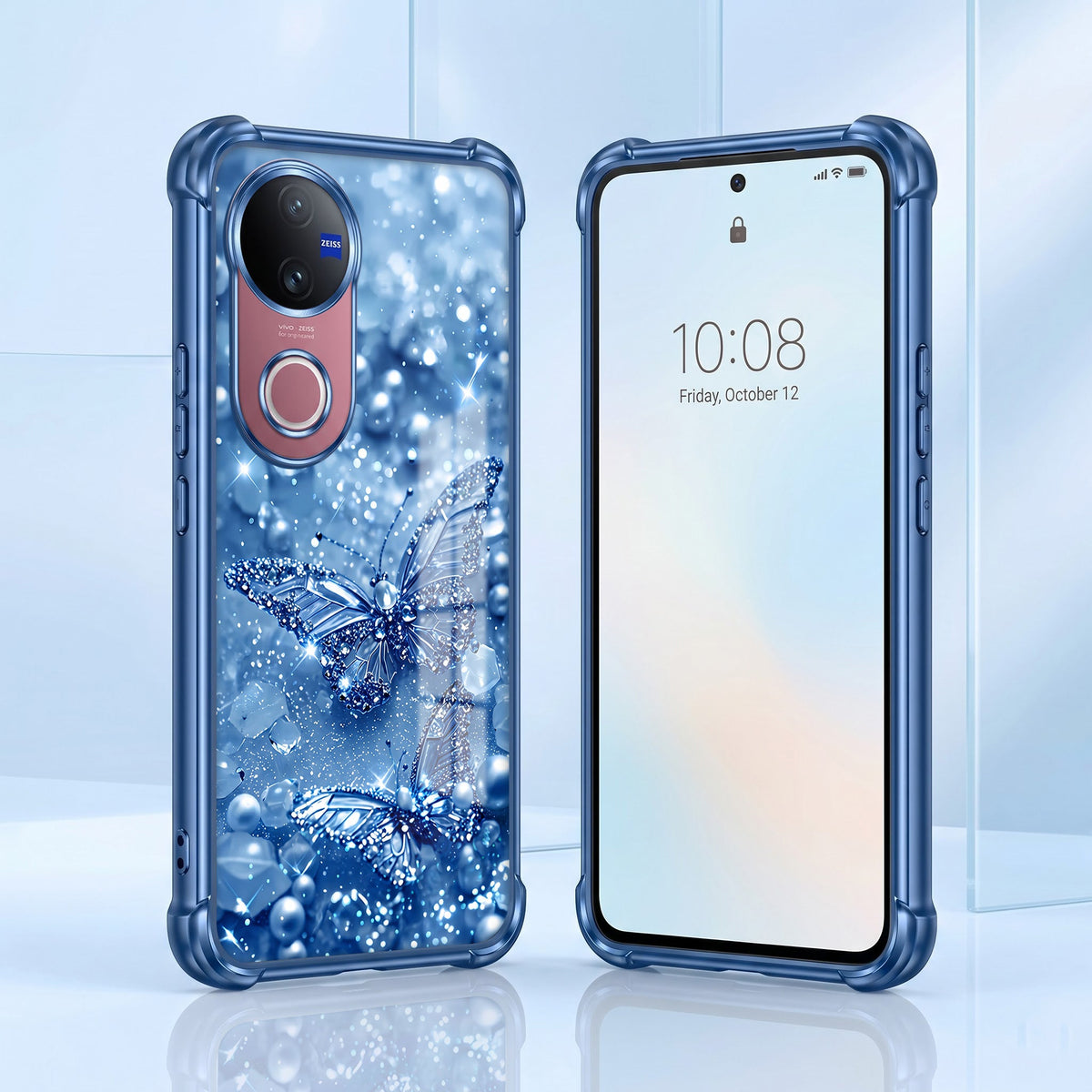 Vivo V50 5G Butterfly Airbags Printed Back Case
