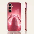 Samsung Galaxy A56 5G Luxury Crown Queen Pink Electroplated Glass Phone Back Case