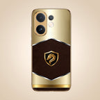 Vivo V60e 5G Dragon Crest Gold Electroplated Glass Phone Back Case