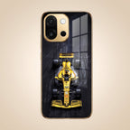 OnePlus 13s 5G F1 Racing Car Gold Electroplated Glass Phone Back Case