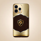 Oppo Reno 15 5G Dragon Crest Gold Electroplated Glass Phone Back Case